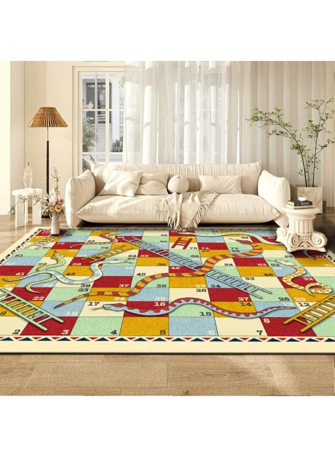Factory Price Snakes and Ladders Cushion Play Mat Rug – Soft Padded Carpet with Non-Slip Backing, 160 x 200 cm - Image 3